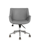 Hunt Mobilya Avor Gri Deri Ofis Çalışma Koltuğu