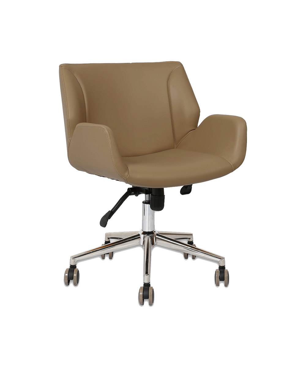Hunt Mobilya Avor Kahverengi Deri Ofis Çalışma Koltuğu