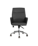 Hunt Mobilya Vaga Siyah Deri Ofis Çalışma Koltuğu