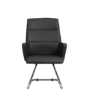 Hunt Mobilya Vaga Siyah Deri Ofis Bekleme Koltuğu