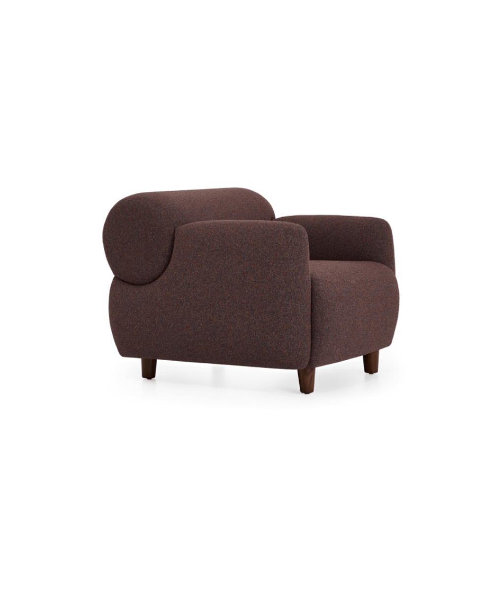 Hunt Mobilya Bara Bordo Kumaş Tekli Ofis Kanepesi