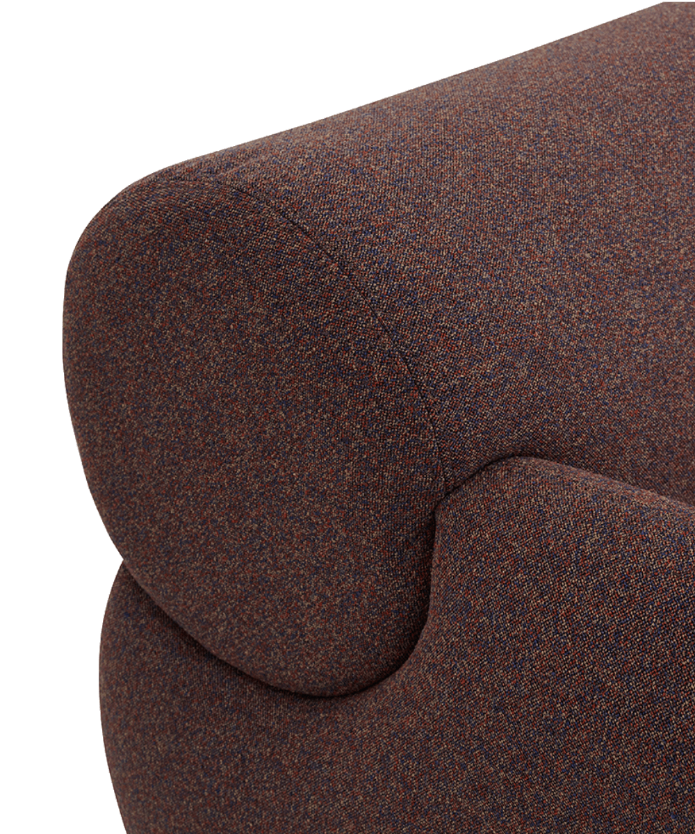 Hunt Mobilya Bara Bordo Kumaş Tekli Ofis Kanepesi