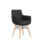 Hunt Mobilya Kiva Füme Kumaş Lobi Bekleme Sandalyesi