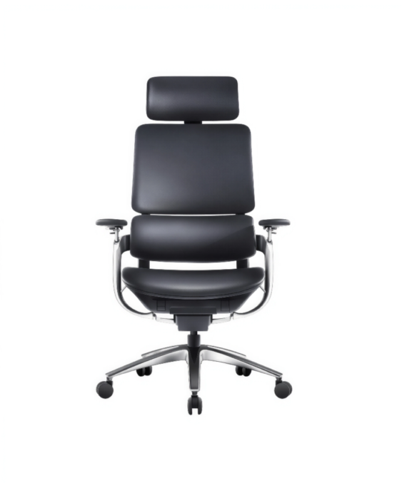 Hunt Mobilya Marp Siyah Hakiki Deri Ofis Yönetici Koltuğu