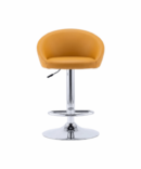 Hunt Mobilya Tila Sarı Deri Yüksek Sandalye