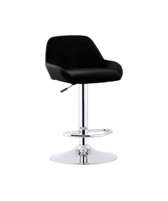 Hunt Mobilya Yene Siyah Kumaş Yüksek Tabure